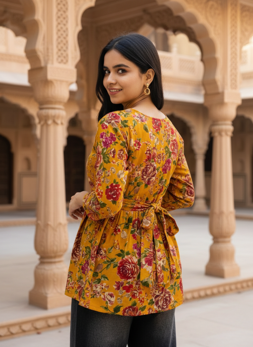 Marigold Muse Peplum Kurti
