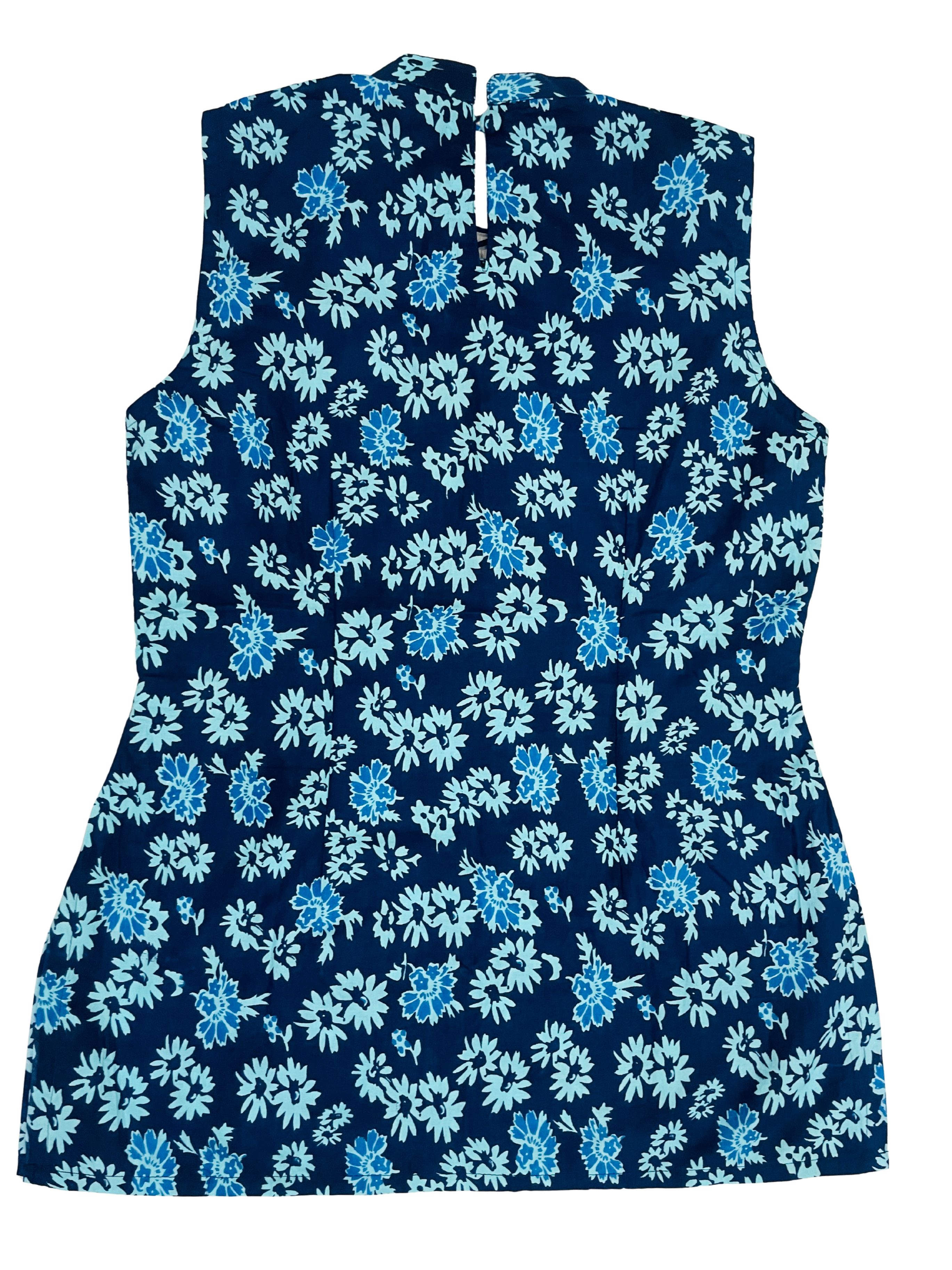 Blue Garden Kurti Top
