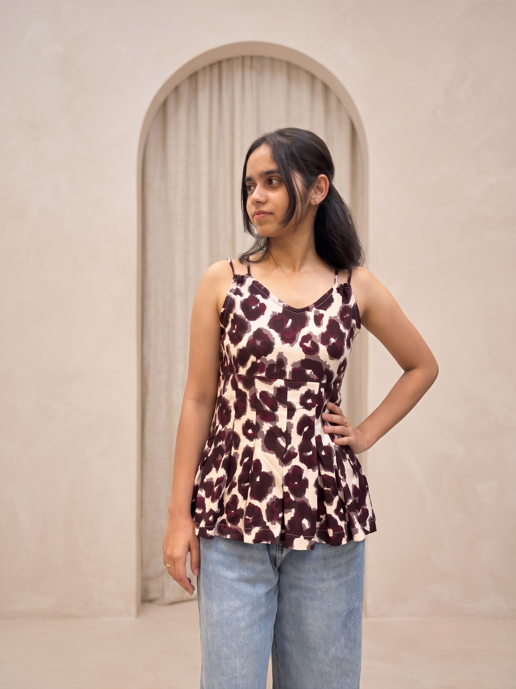 Rajkumari Strappy Peplum Kurti