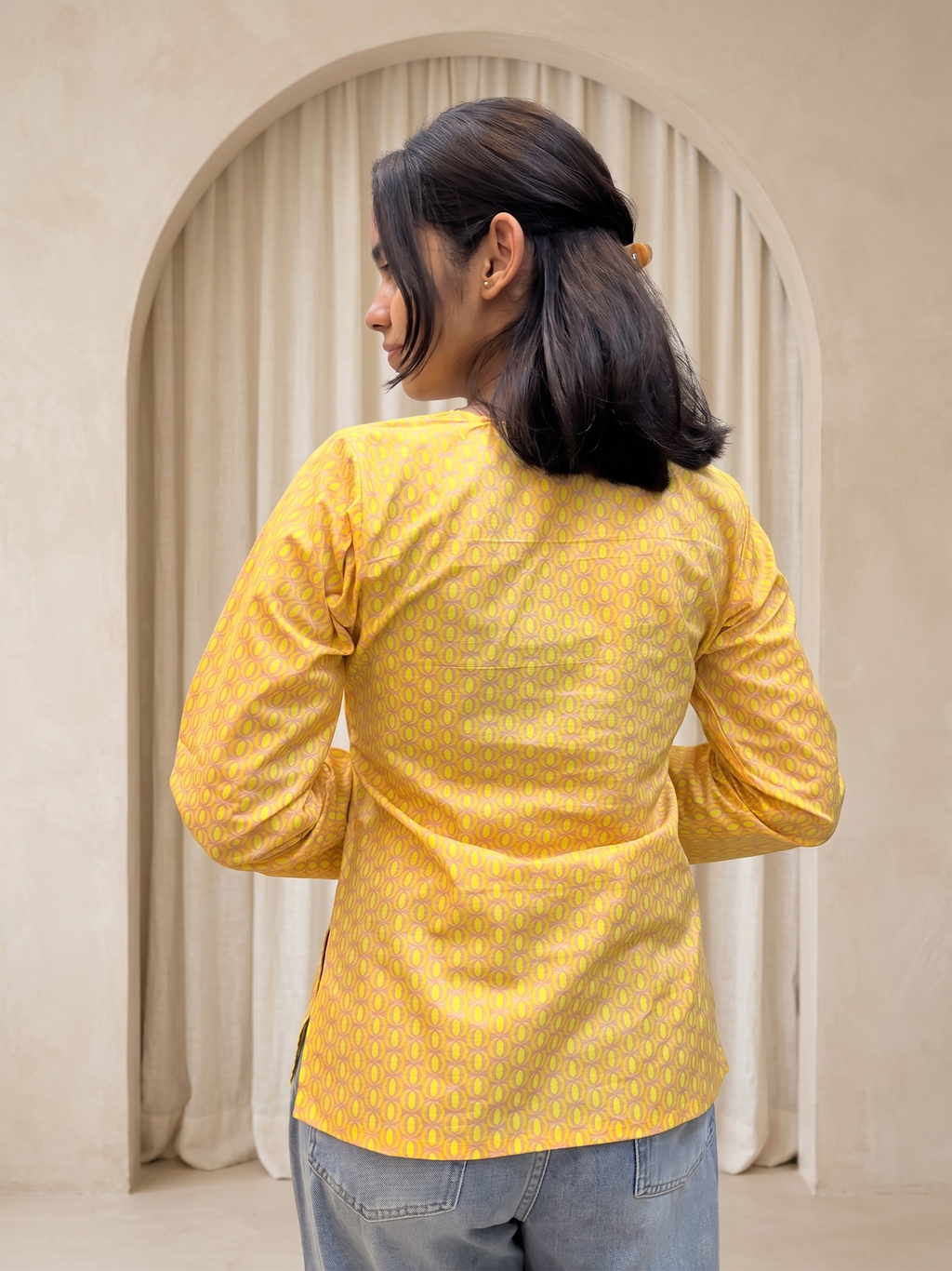 The Aabha Yellow Tunic