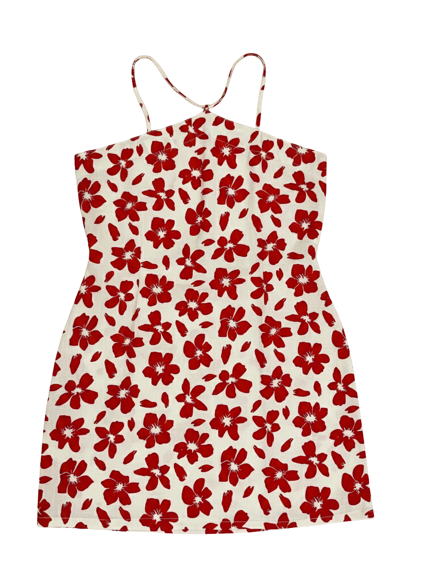 Red Blossom Short Kurti