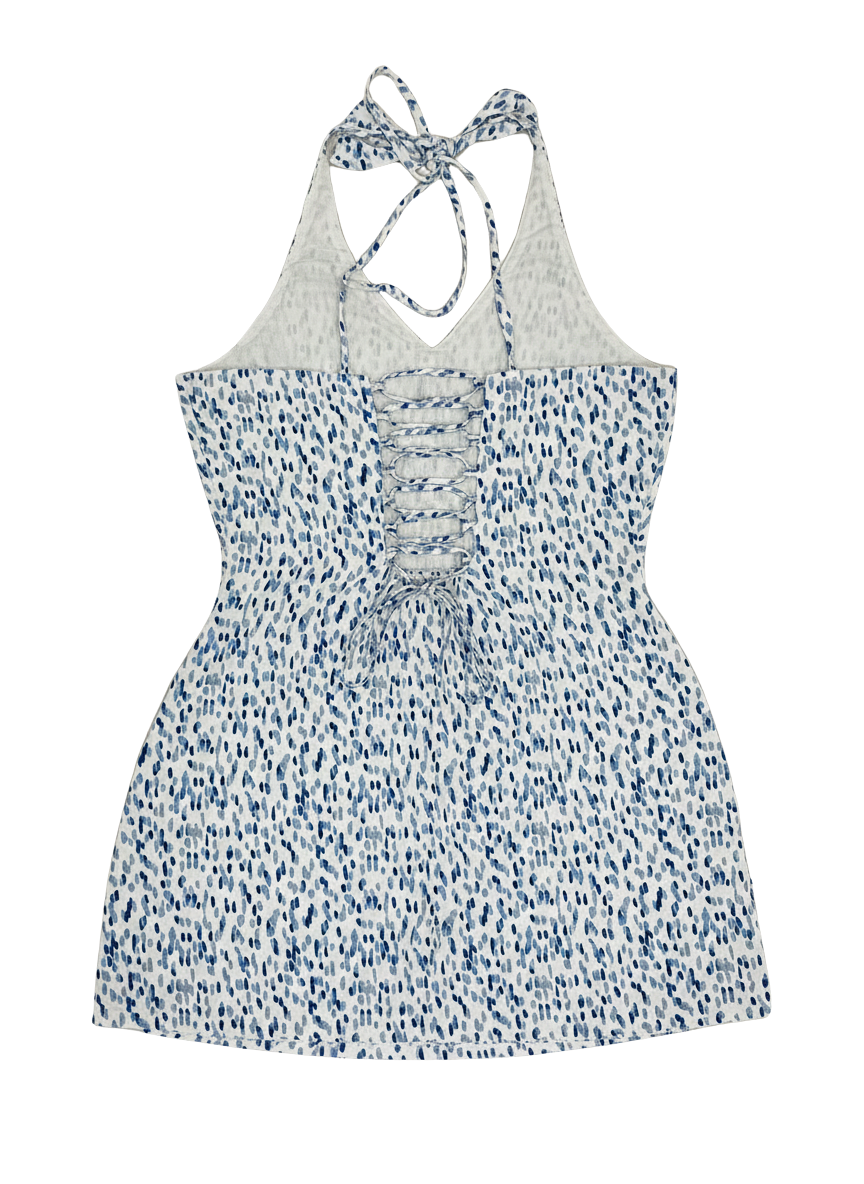 Indigo Rain Halter Neck Top