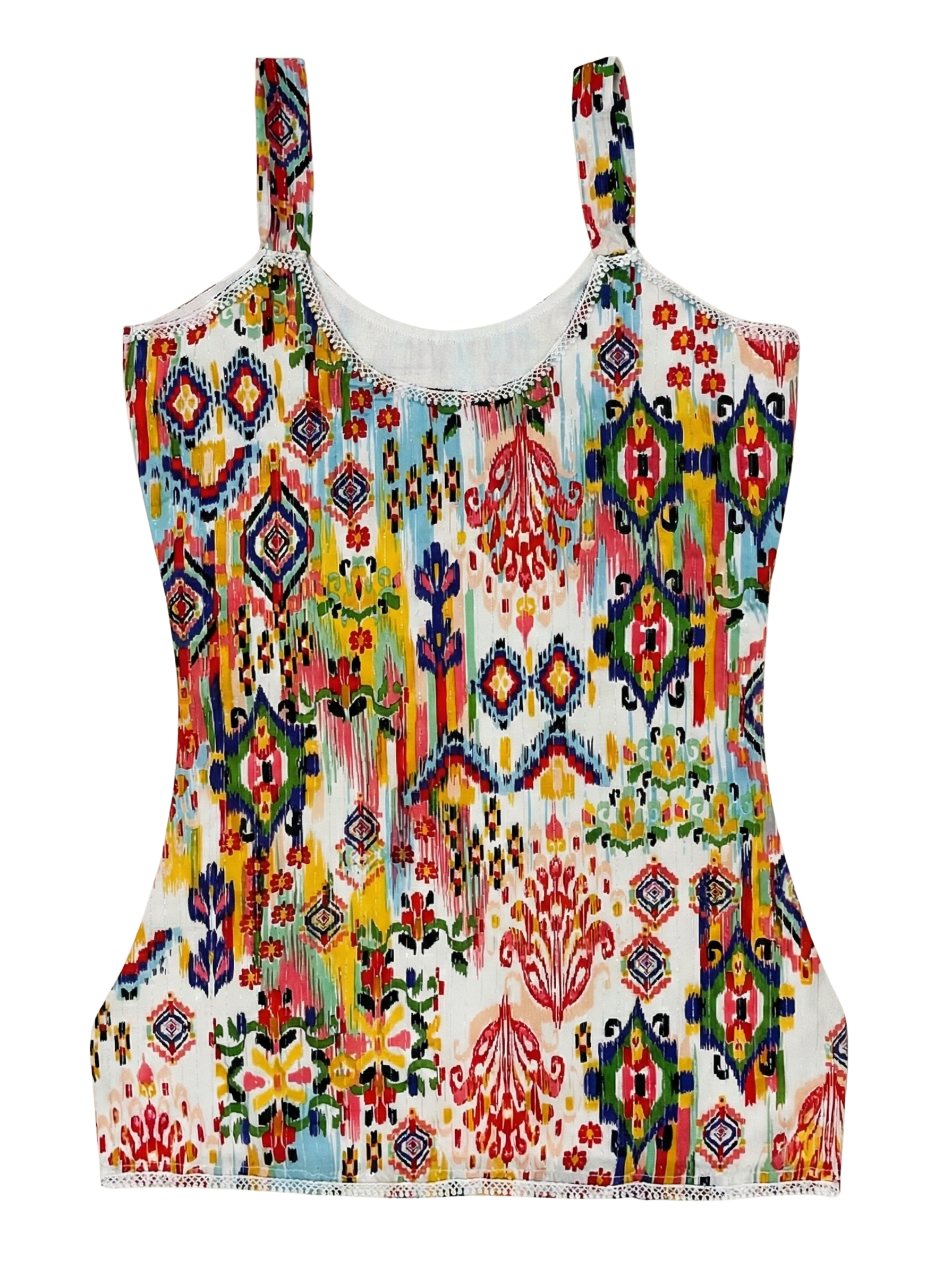 Rangrez Vibrant Ikat Kurtie