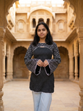 Midnight Bloom Kurti