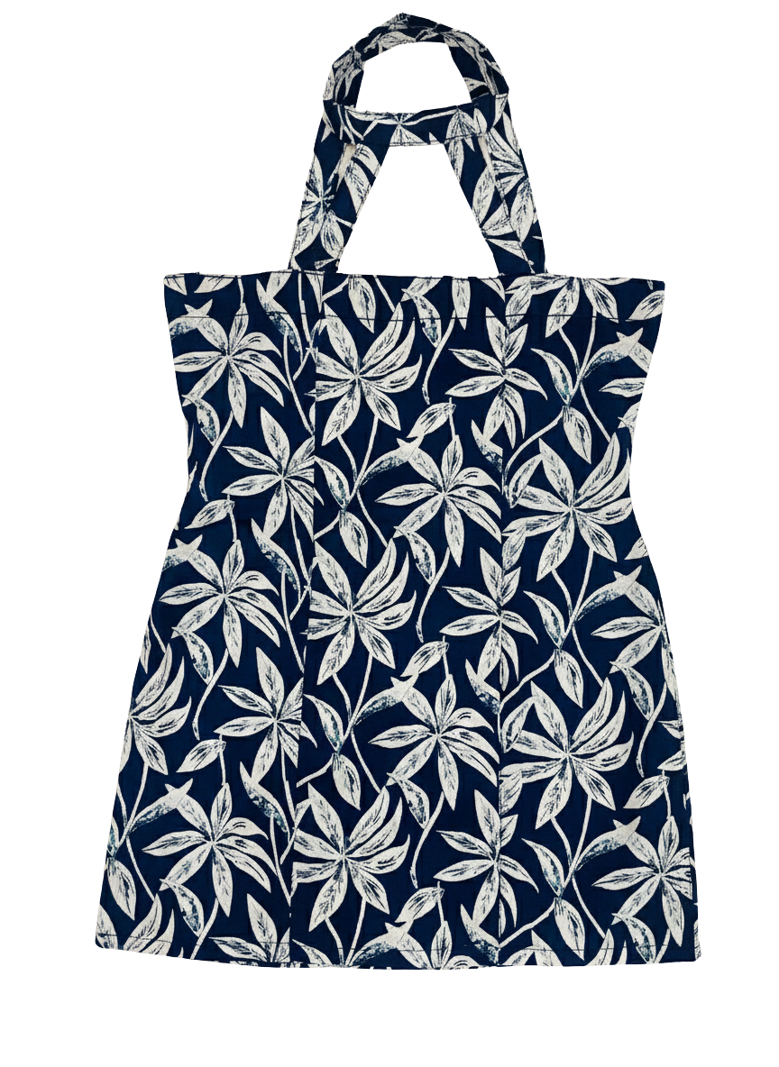 Blue Floral Halter-Style Kurti