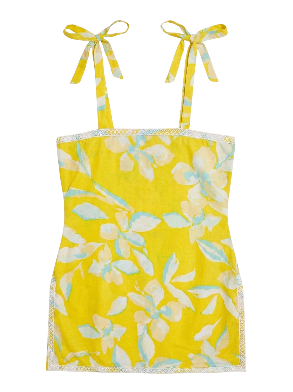 Yellow Sunshine Tie-Strap Kurti