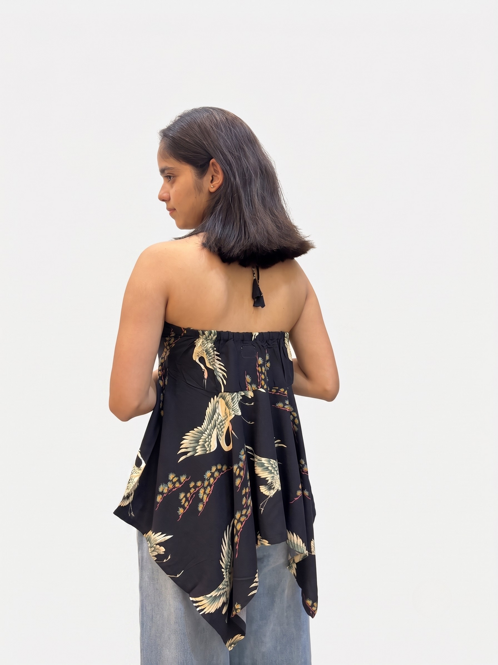 Hansika Flared Halter Kurti