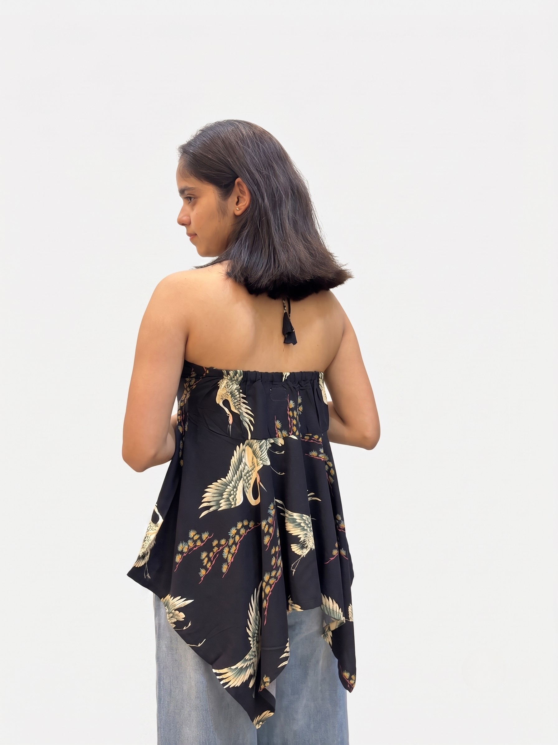 Hansika Flared Halter Kurti