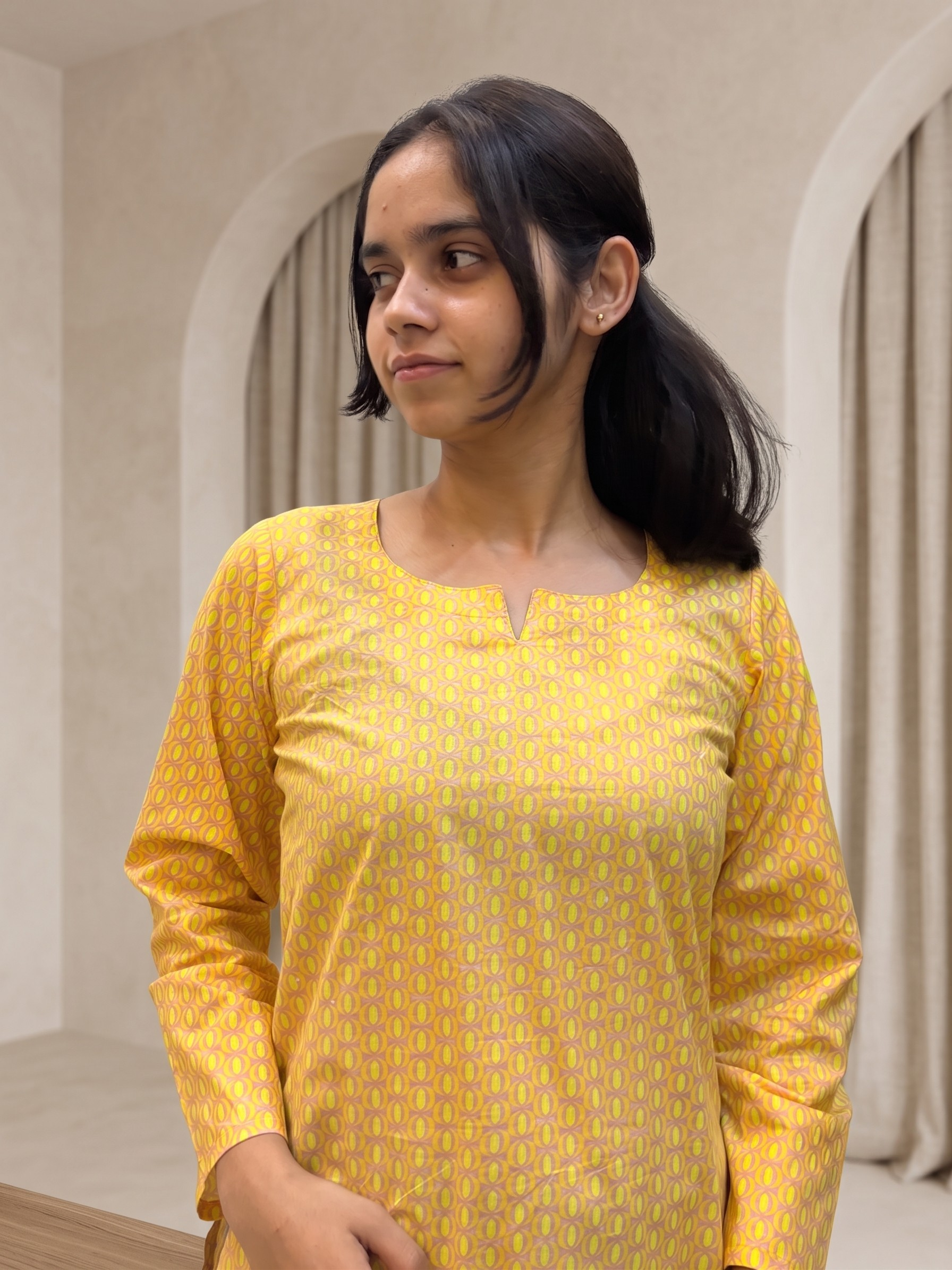 The Aabha Yellow Tunic